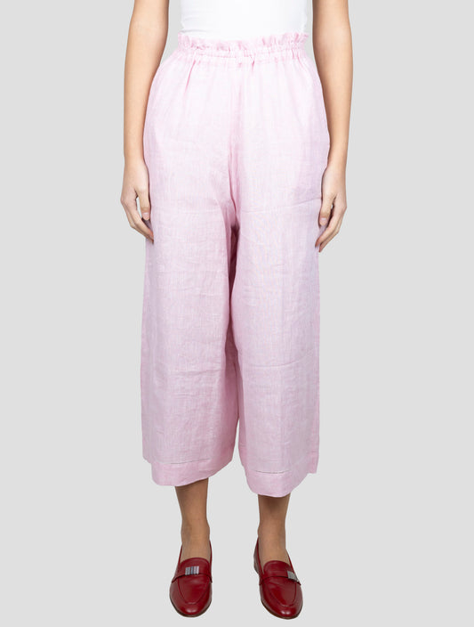 Kiton Pink Linen Short Pants