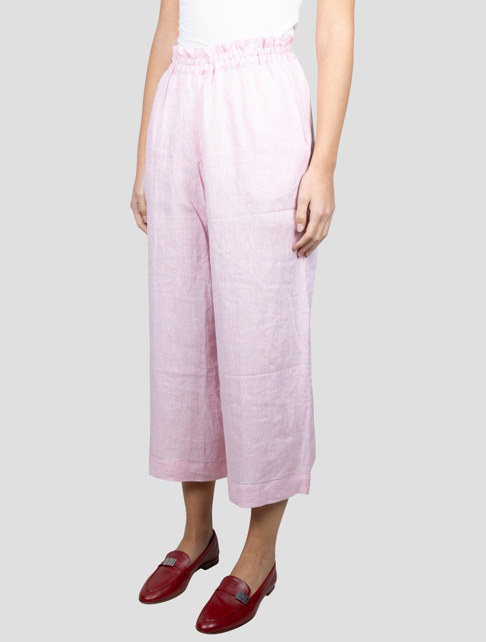 Kiton Pink Linen Short Pants