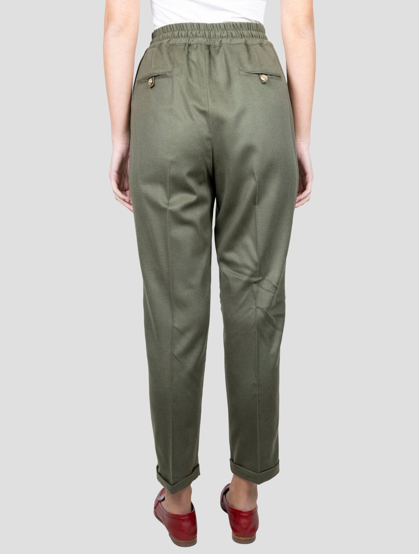 Kiton Green Cashmere Ea Pants