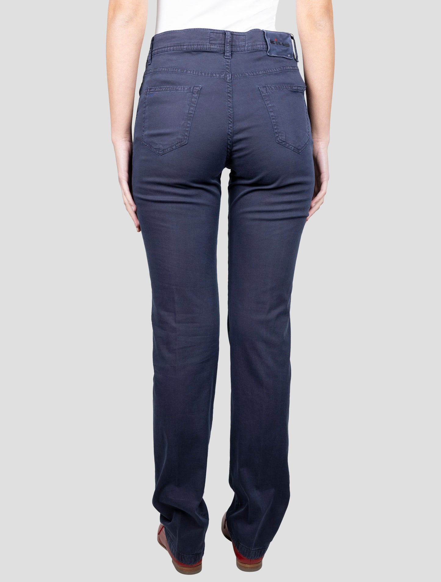 Kiton Blue Cotton Silk Ea Jeans