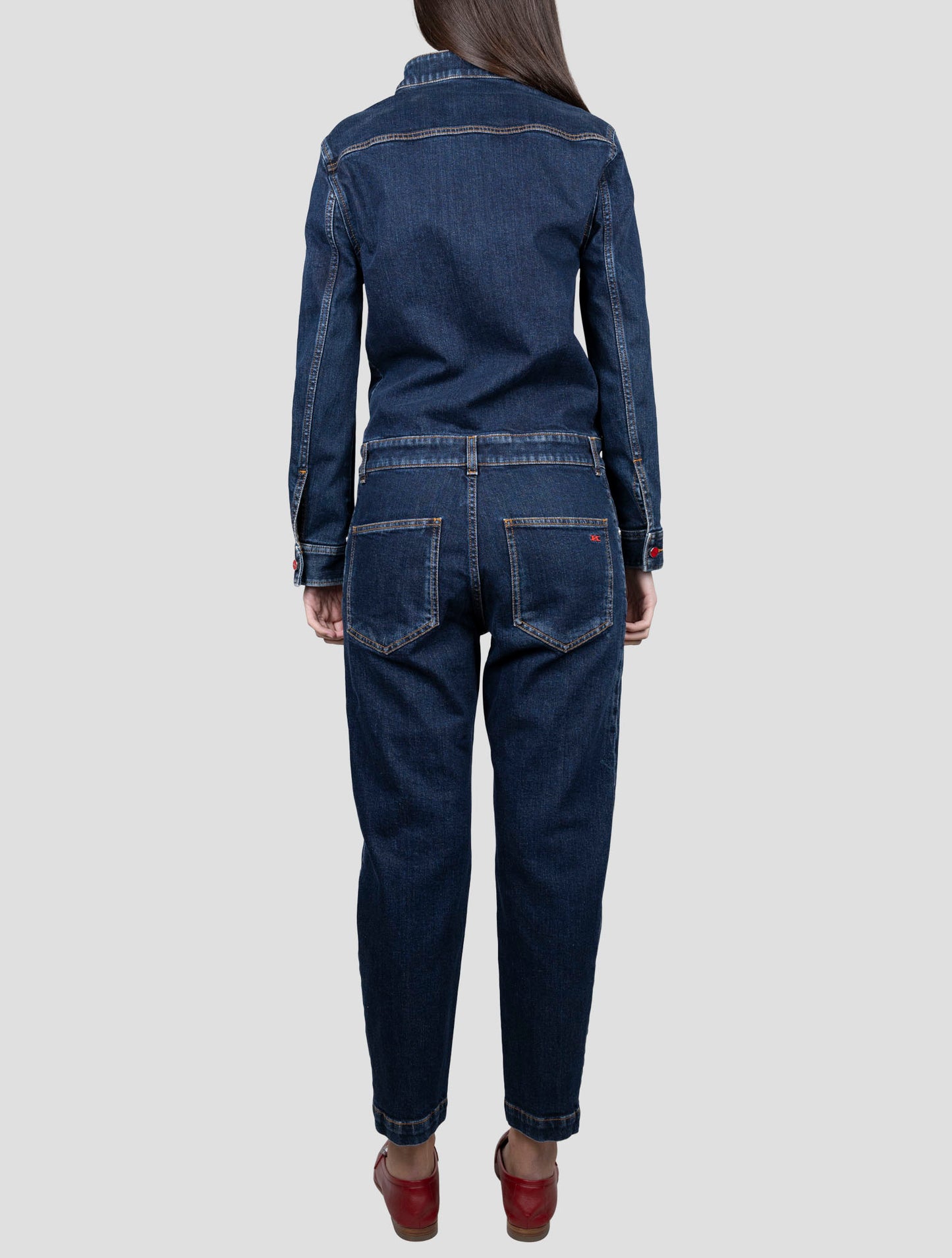 Kiton Blue Cotton Ea Jumpsuit