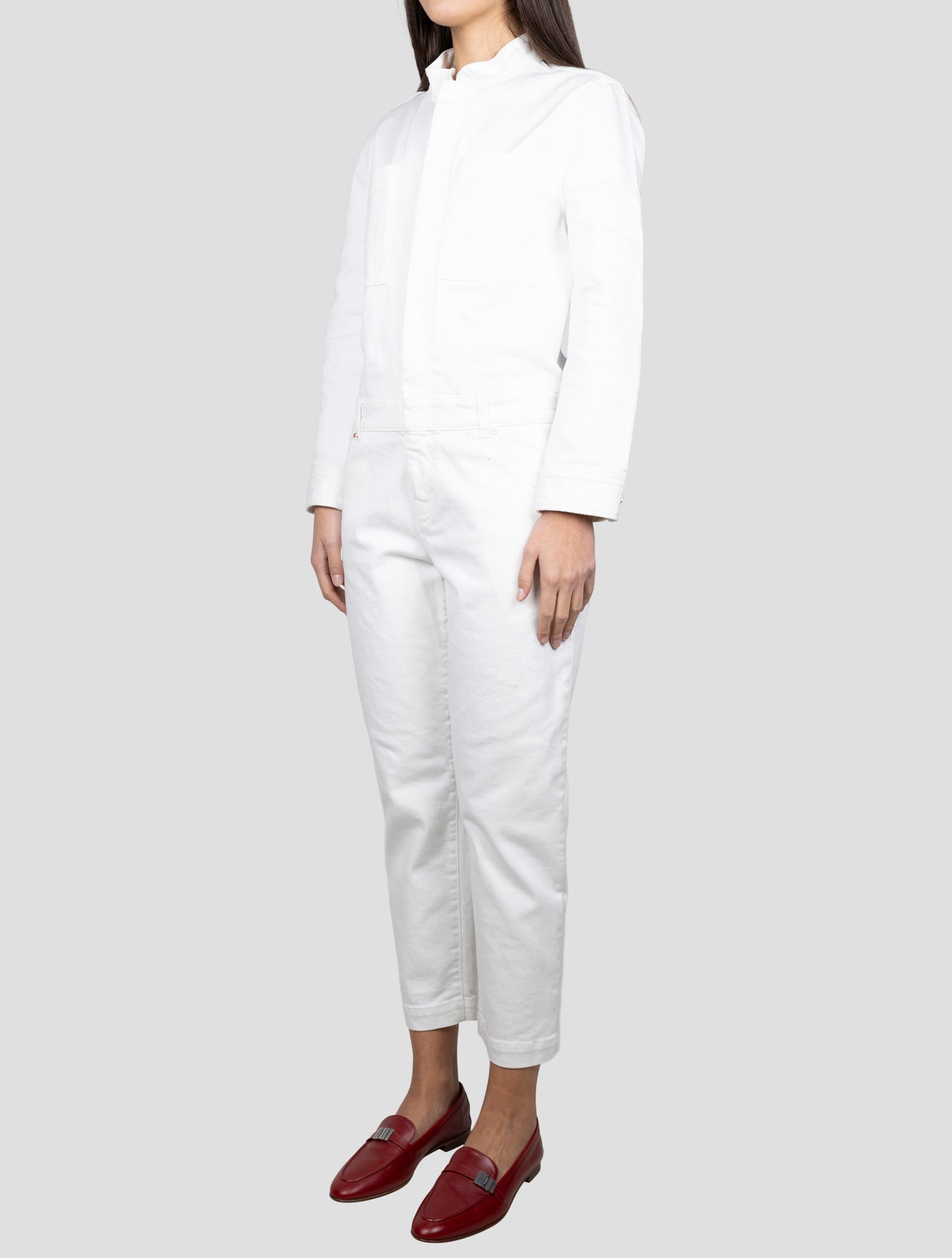 Kiton White Cotton Ea Jumpsuit