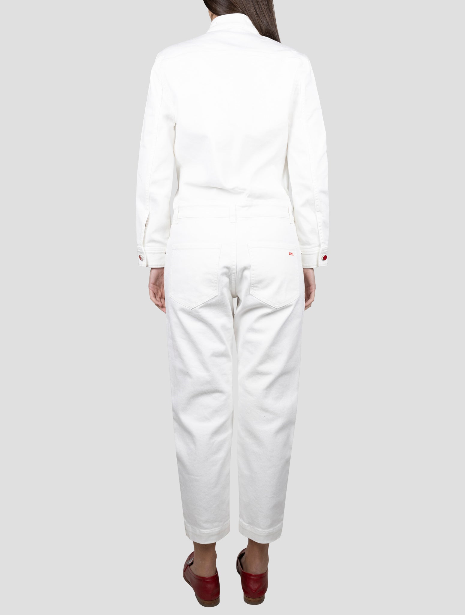 Kiton White Cotton Ea Jumpsuit