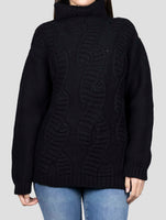 Kiton Black Cashmere Sweater Turtleneck