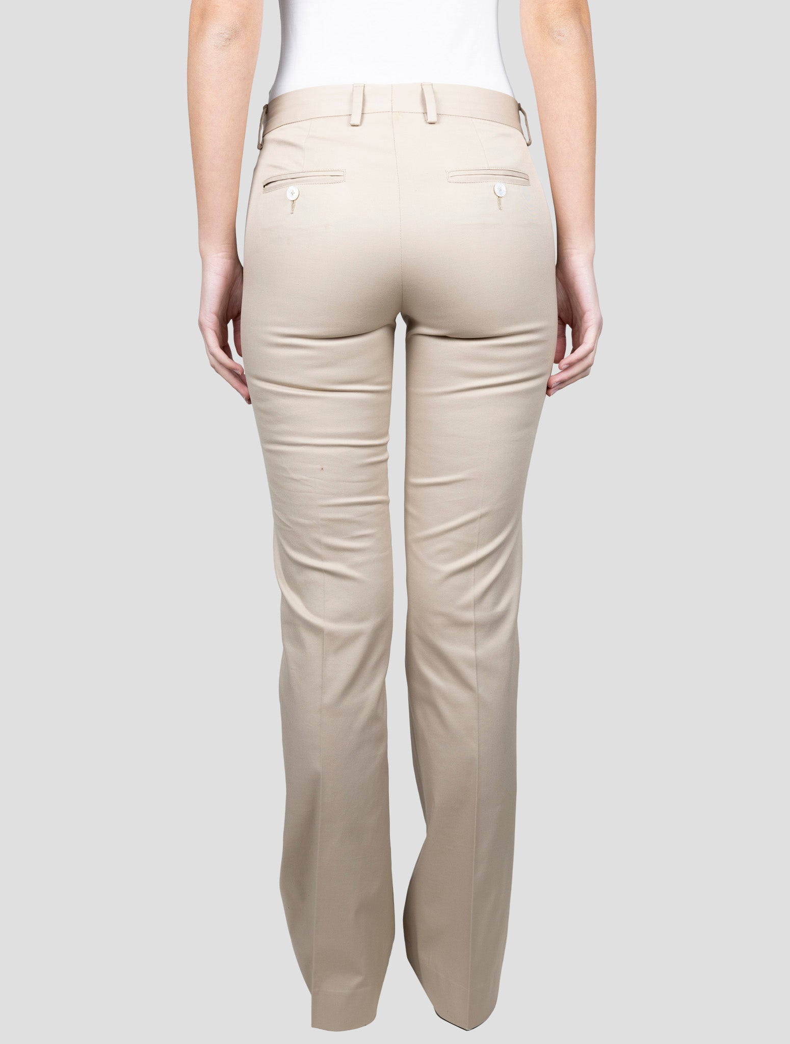Kiton Beige Cotton Ea Pants