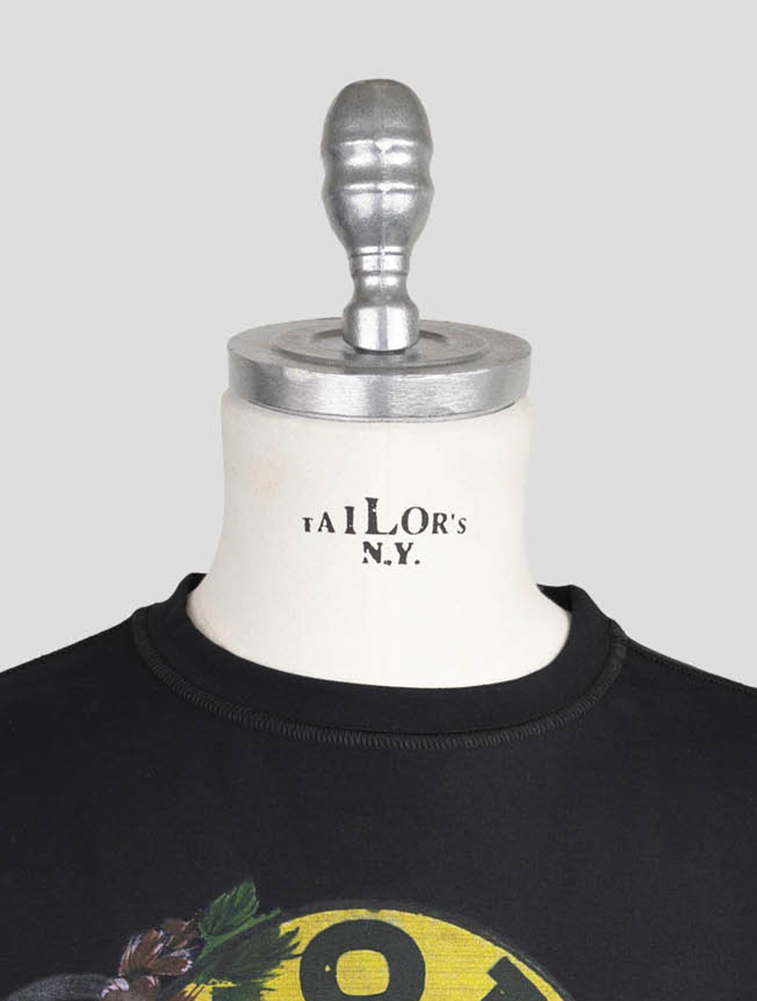 Kiton Black  Cotton Ea Sweater Crewneck