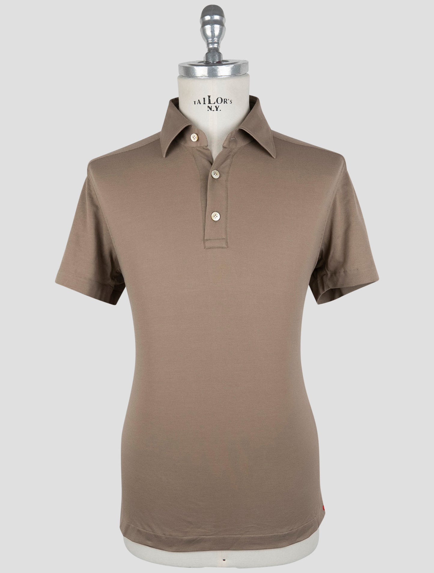 Kiton Brown Cotton Polo