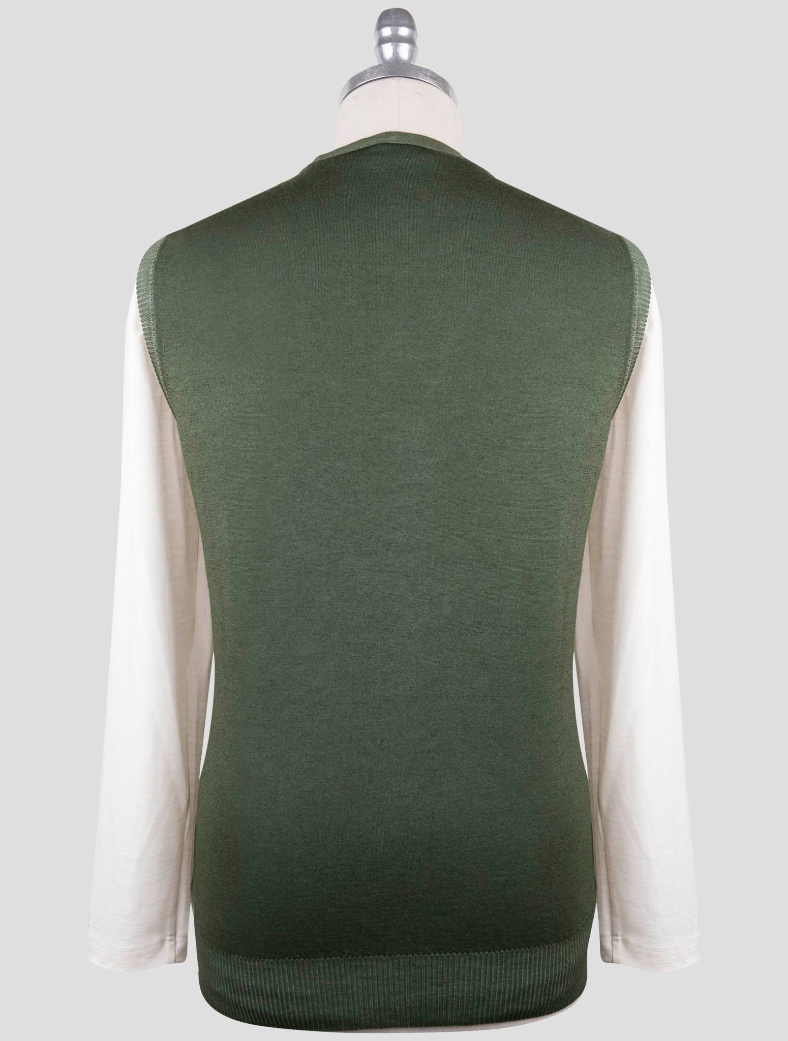 Kiton Green Cashmere Sweater Gilet