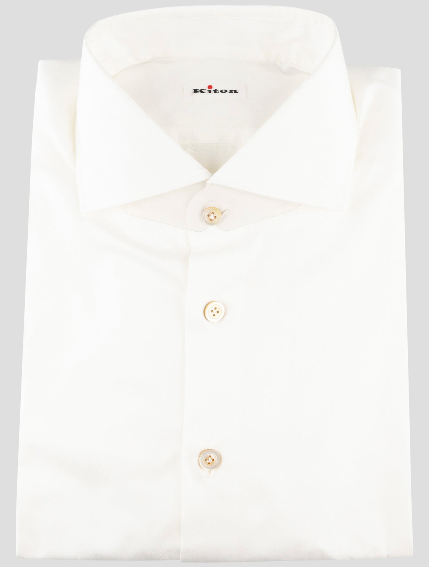 Kiton White Cotton Shirt