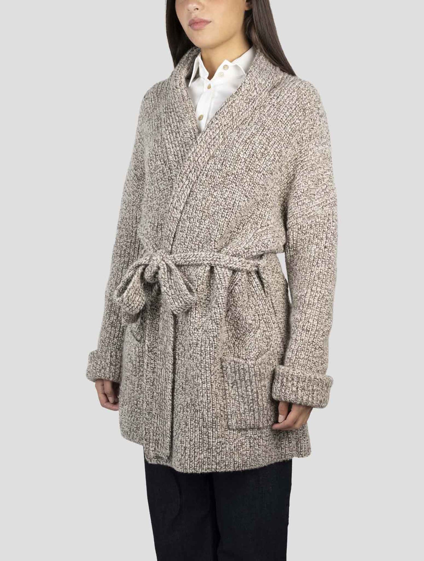 Kiton Beige Cashmere Cardigan