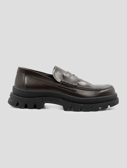 Kiton Brown Leather Loafers