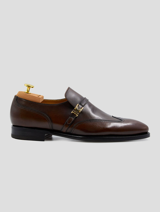 Kiton Brown Leather Dress Shoes