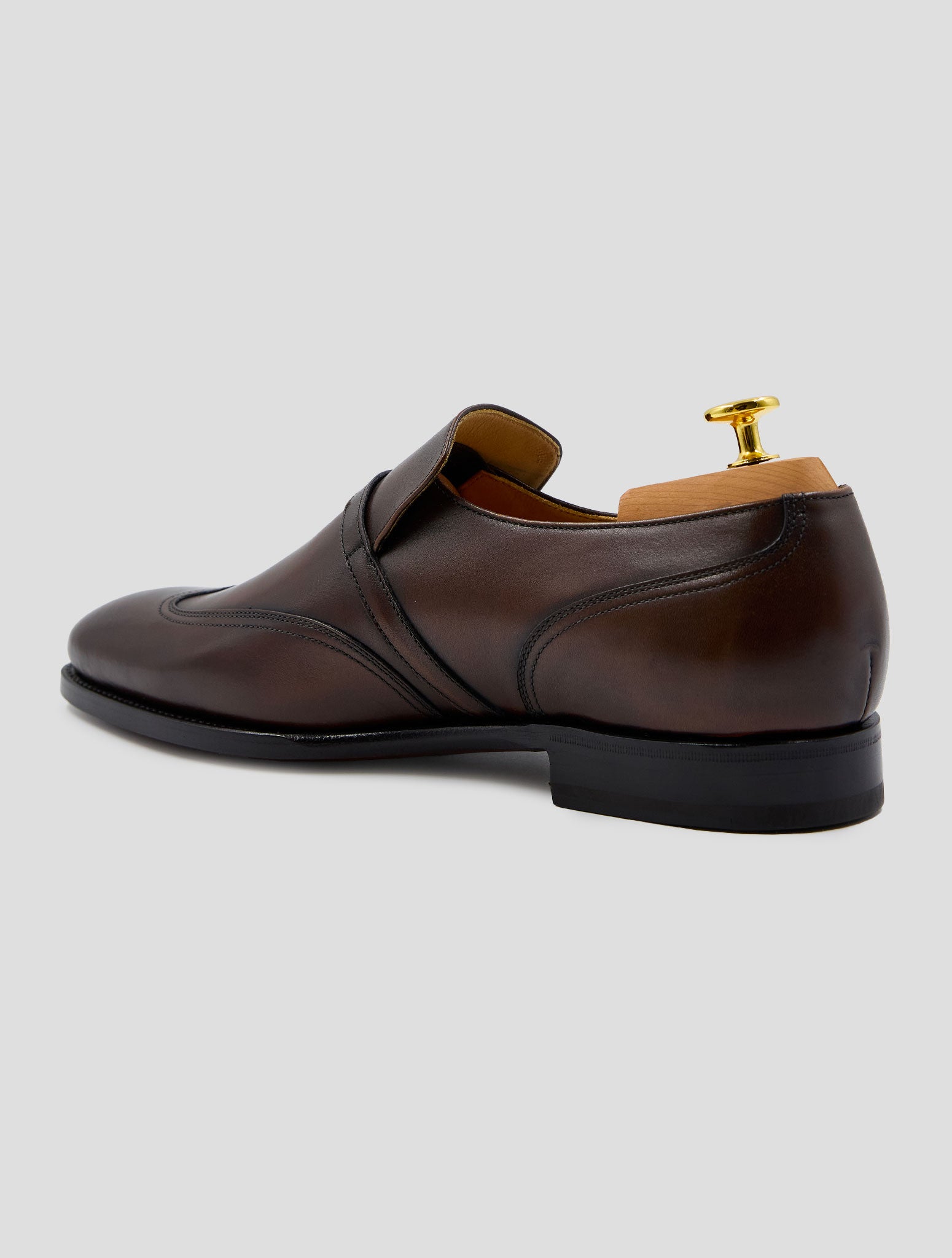 Kiton Brown Leather Dress Shoes