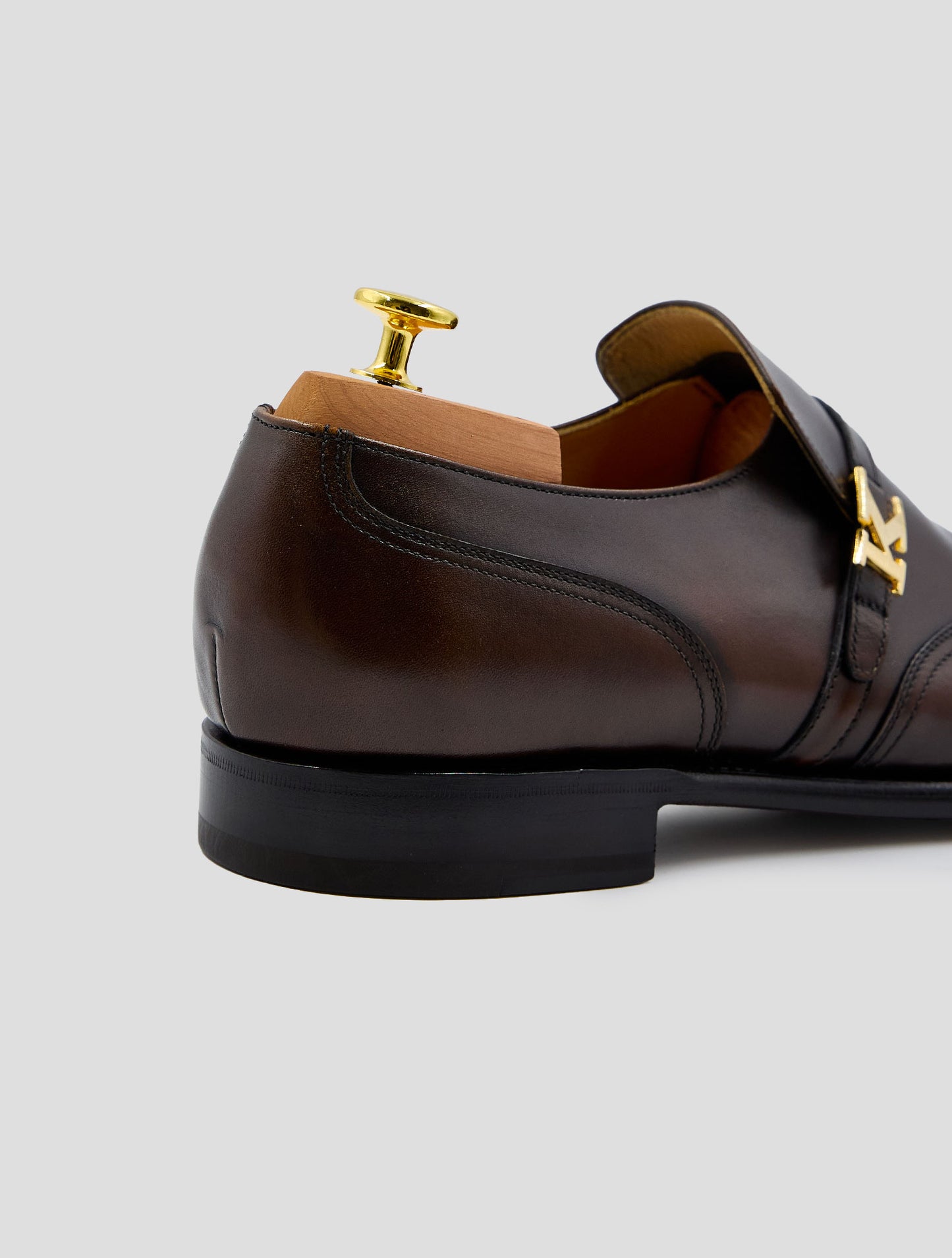 Kiton Brown Leather Dress Shoes