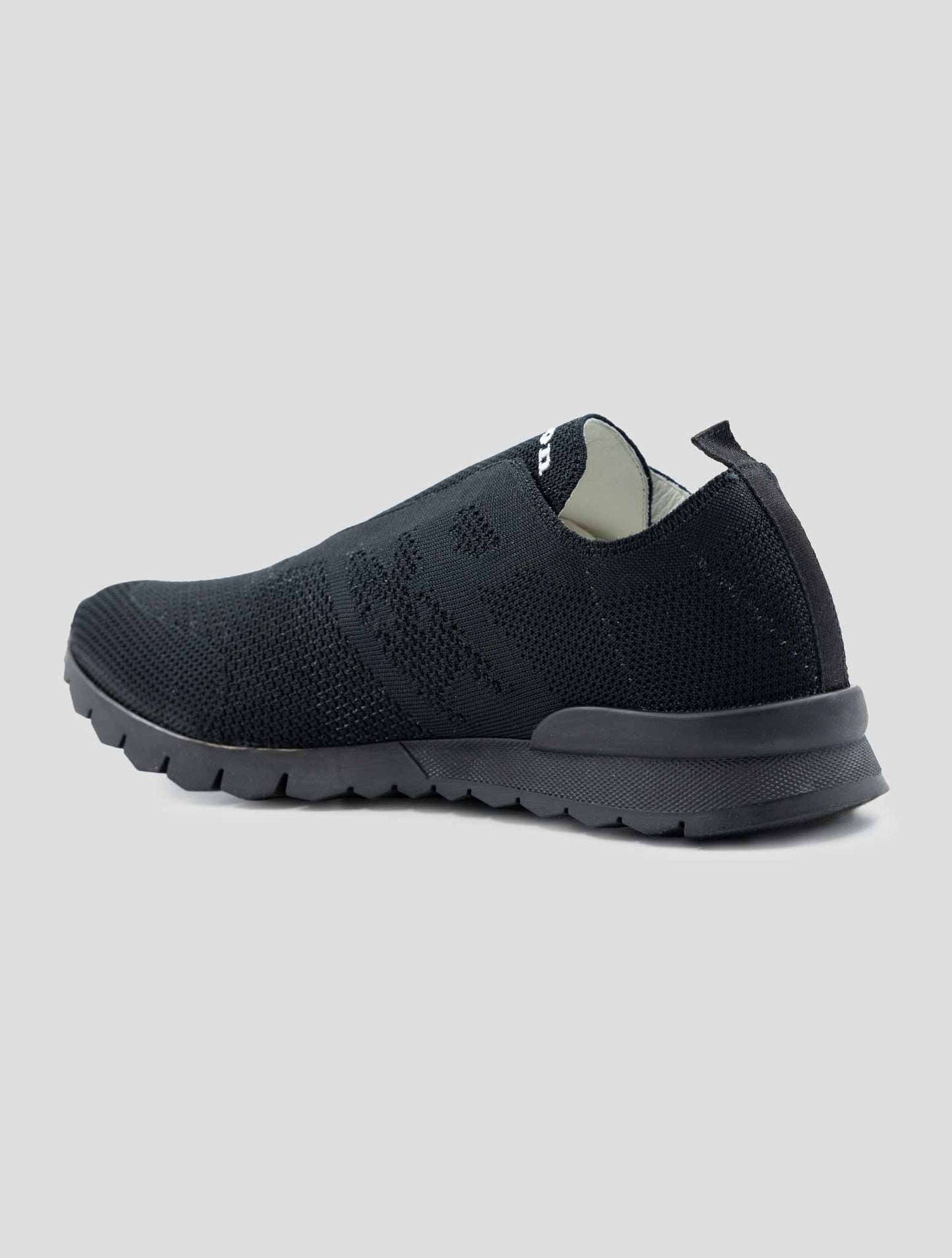 Kiton Black Cotton Ea Sneakers