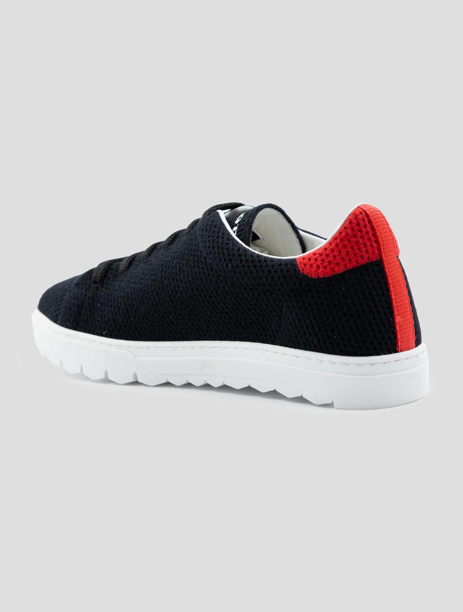 Kiton Black Cashmere Pl Sneakers