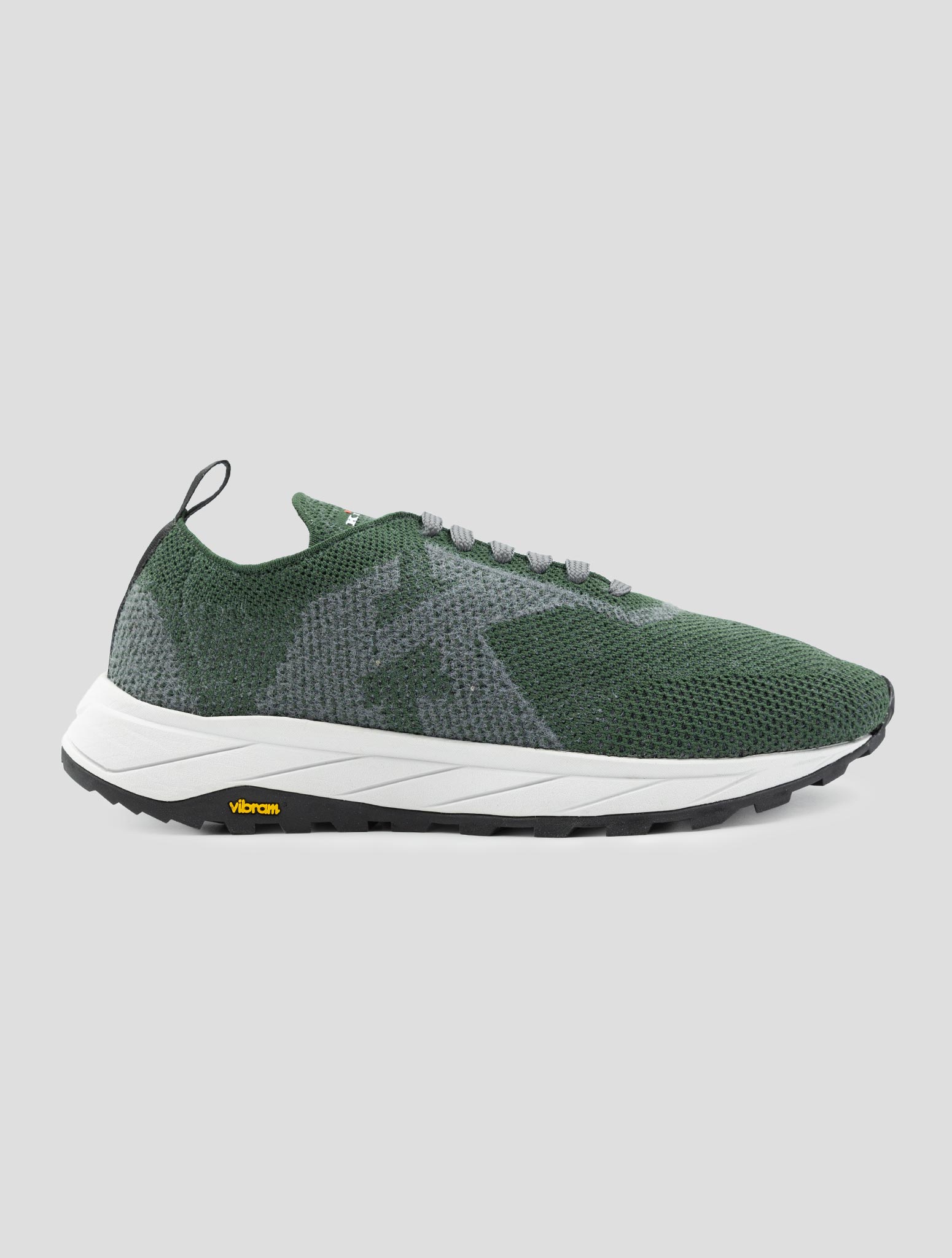 Kiton Green Pl Pu Wool Sneakers