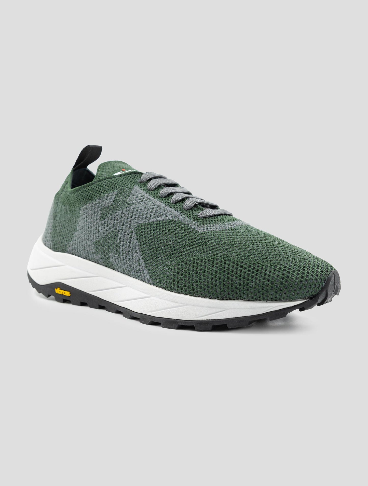 Kiton Green Pl Pu Wool Sneakers