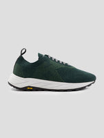 Kiton Green Pl Pu Wool Sneakers