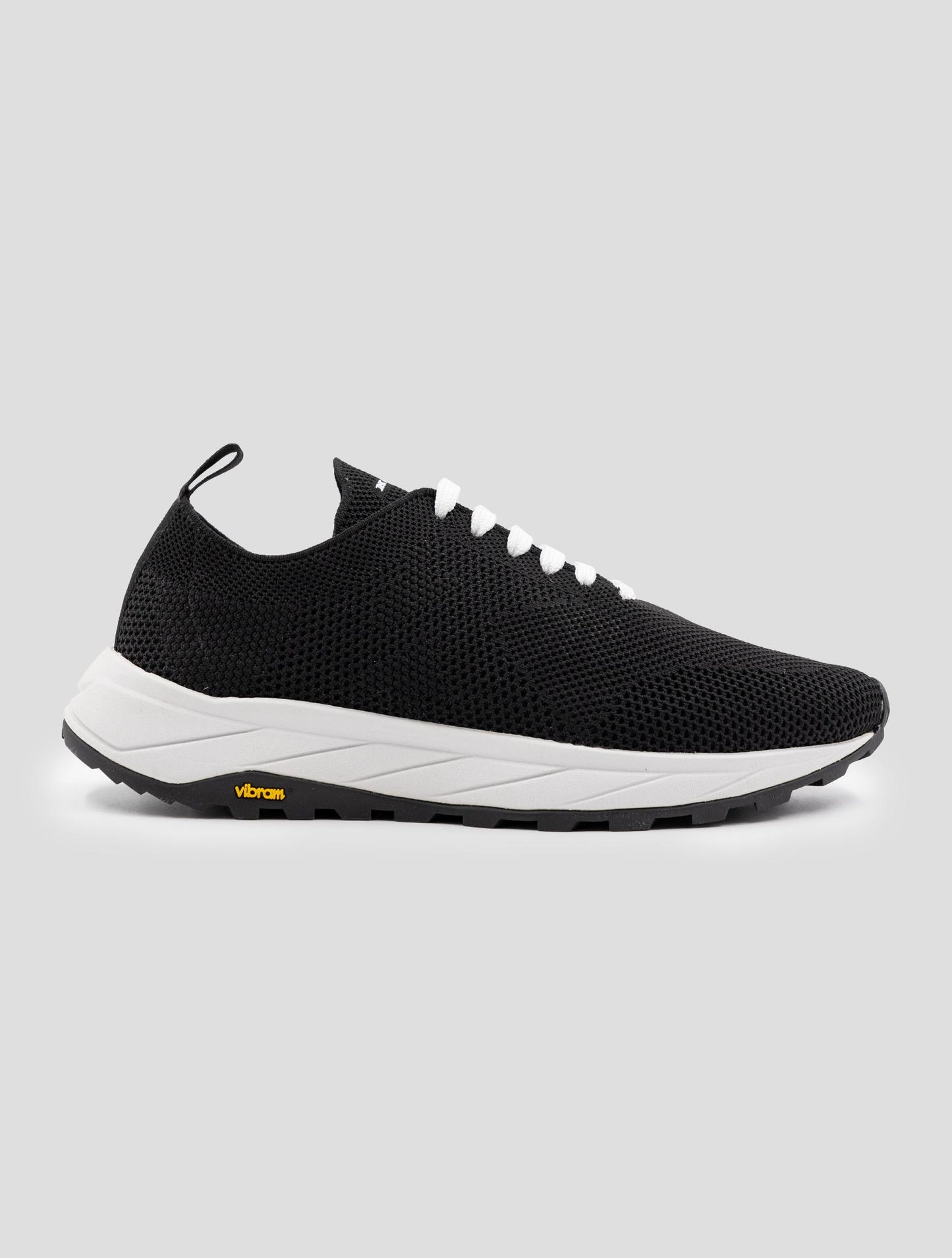 Kiton Black Pl Pu Wool Sneakers