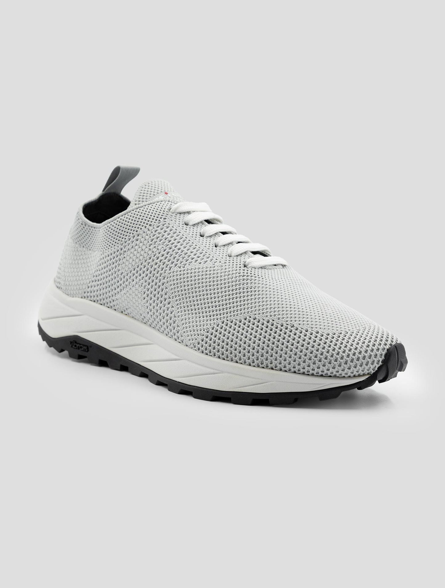 Kiton Gray Pl Pu Wool Sneakers