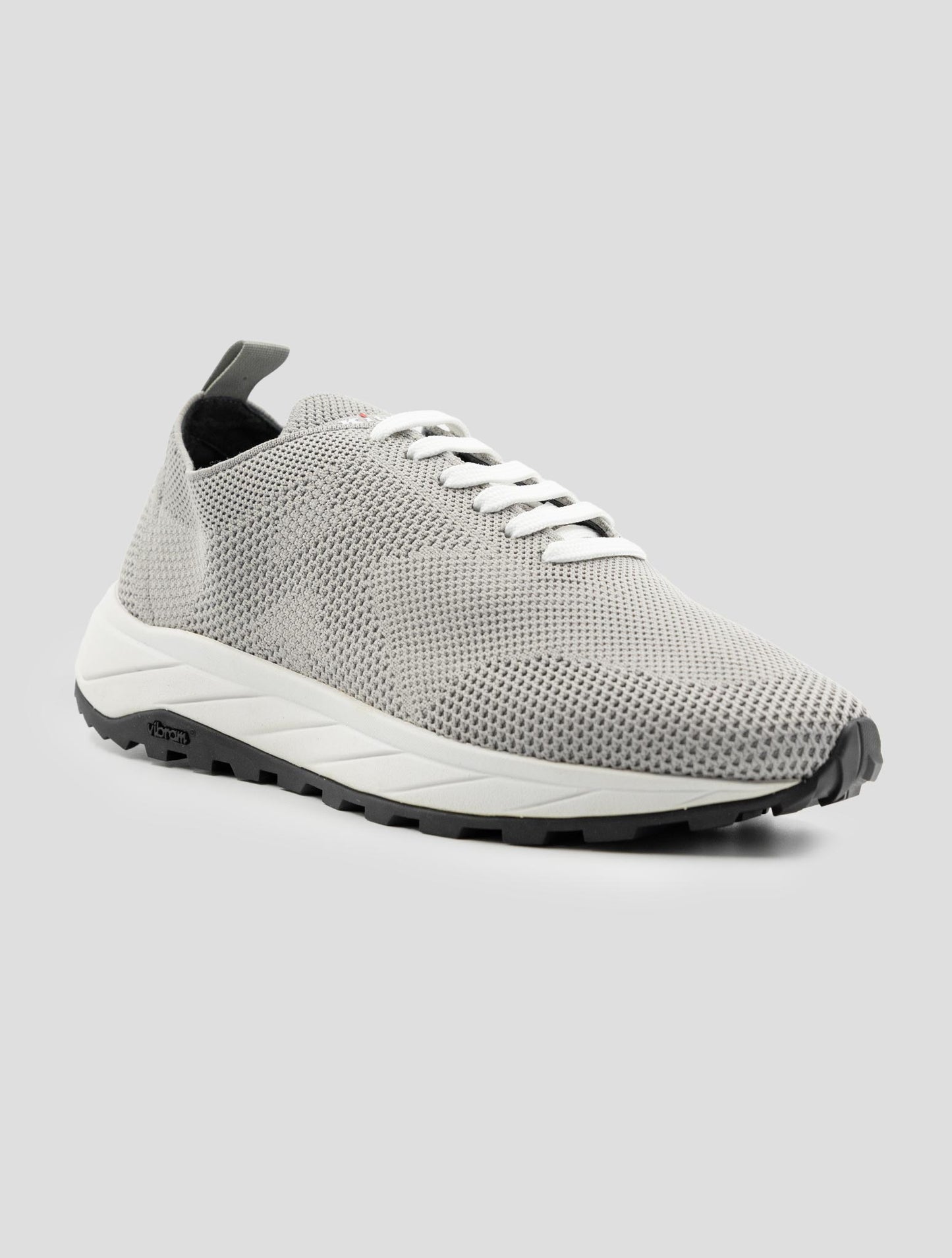 Kiton Gray Pl Pu Wool Sneakers