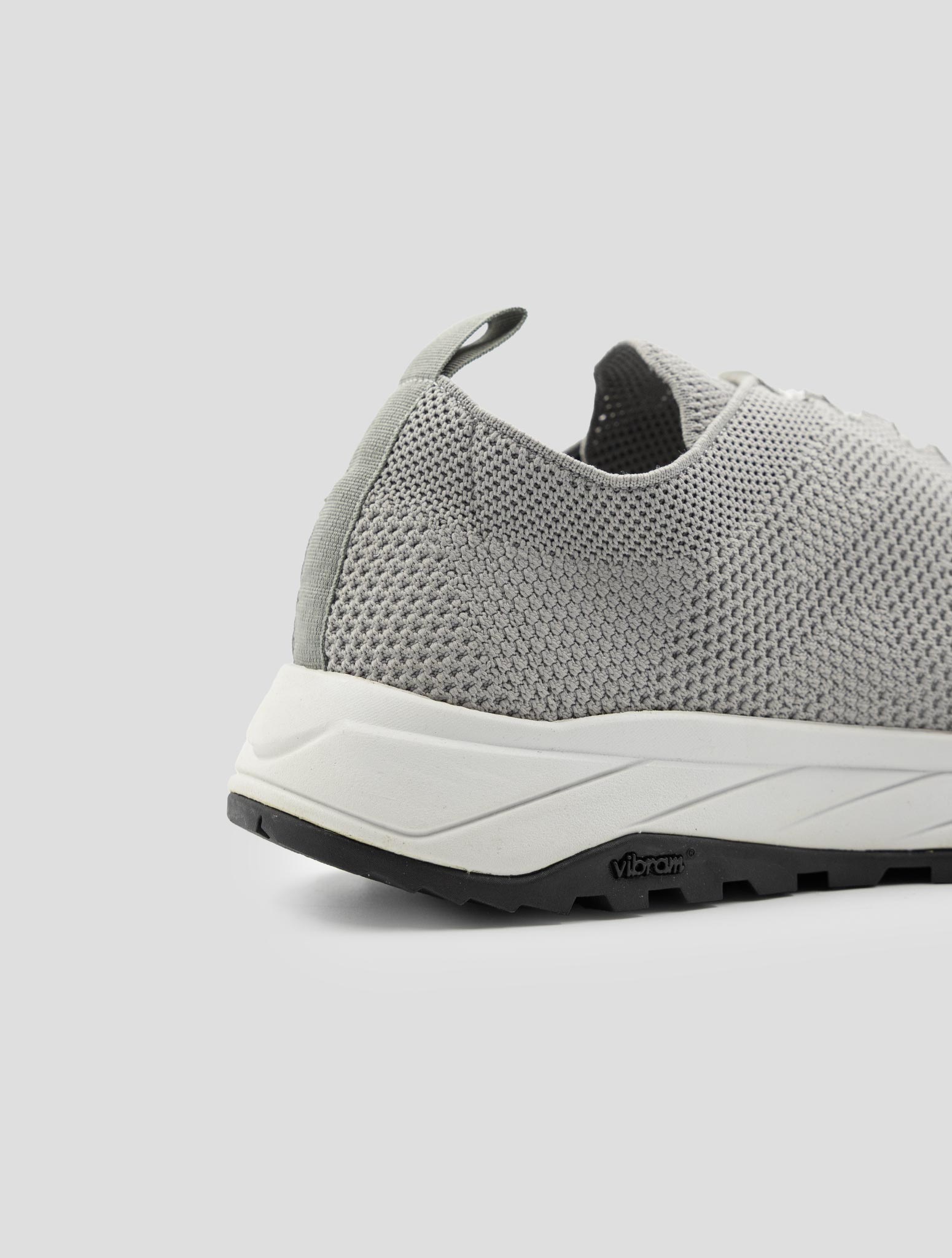 Kiton Gray Pl Pu Wool Sneakers