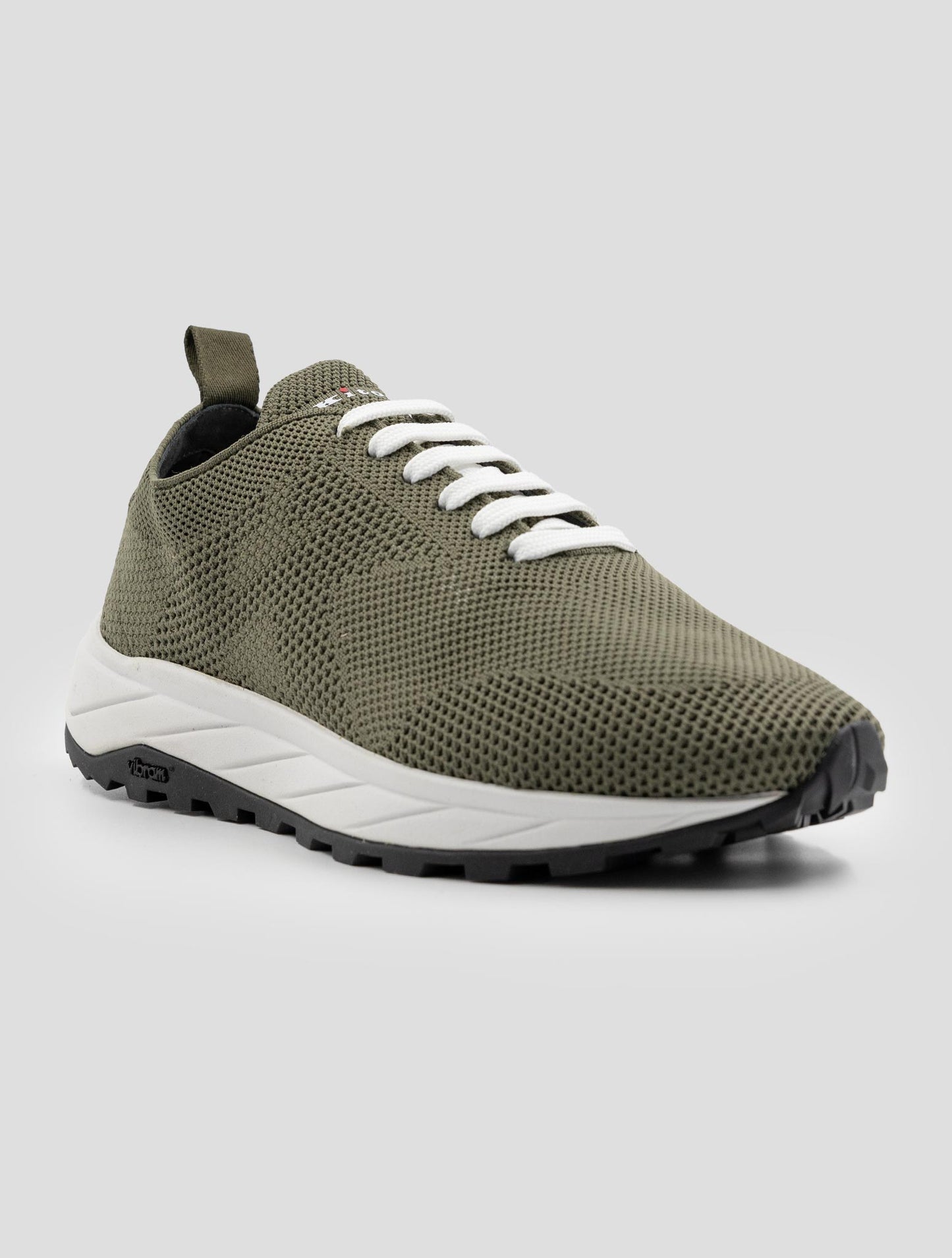 Kiton Green Pl Pu Wool Sneakers