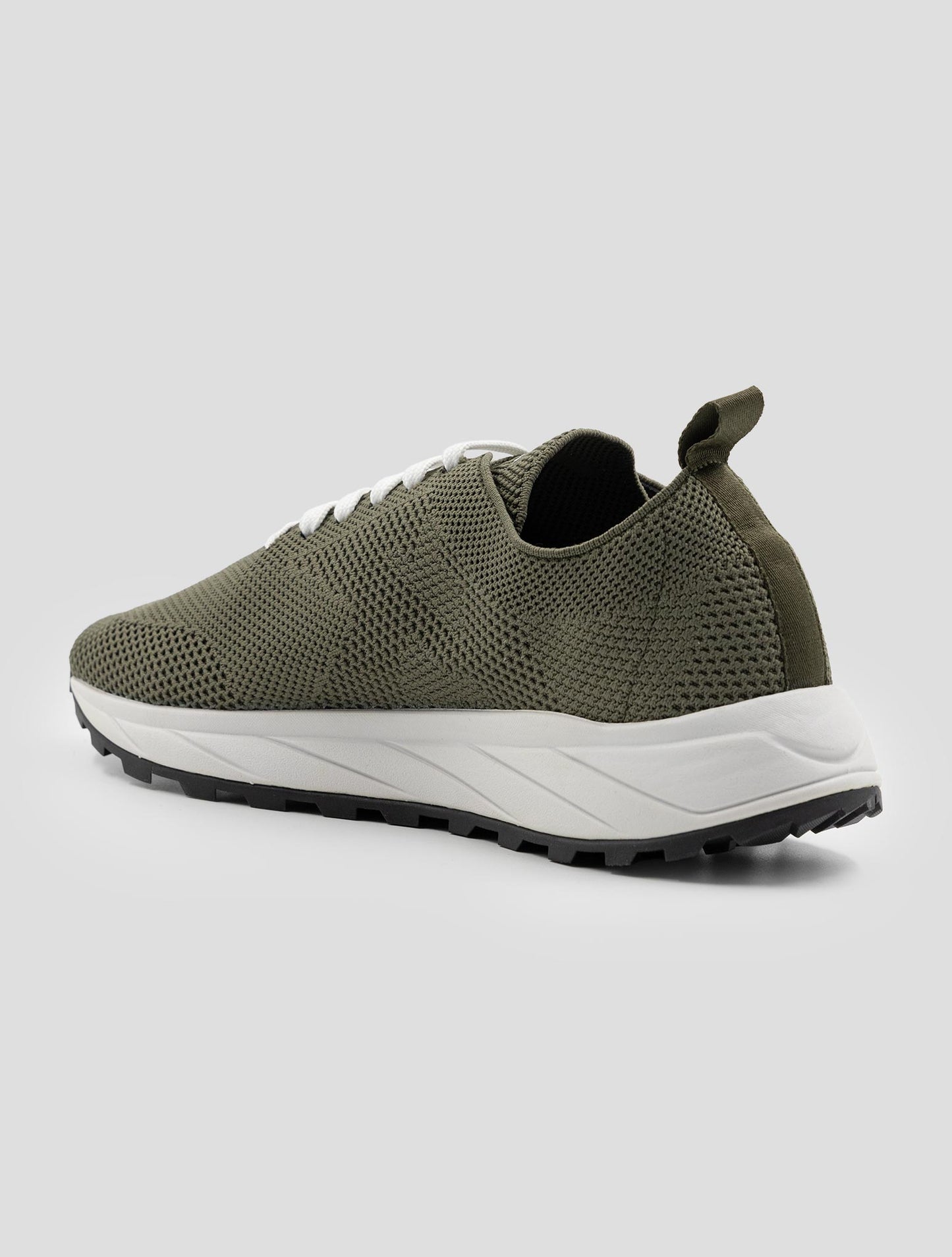 Kiton Green Pl Pu Wool Sneakers