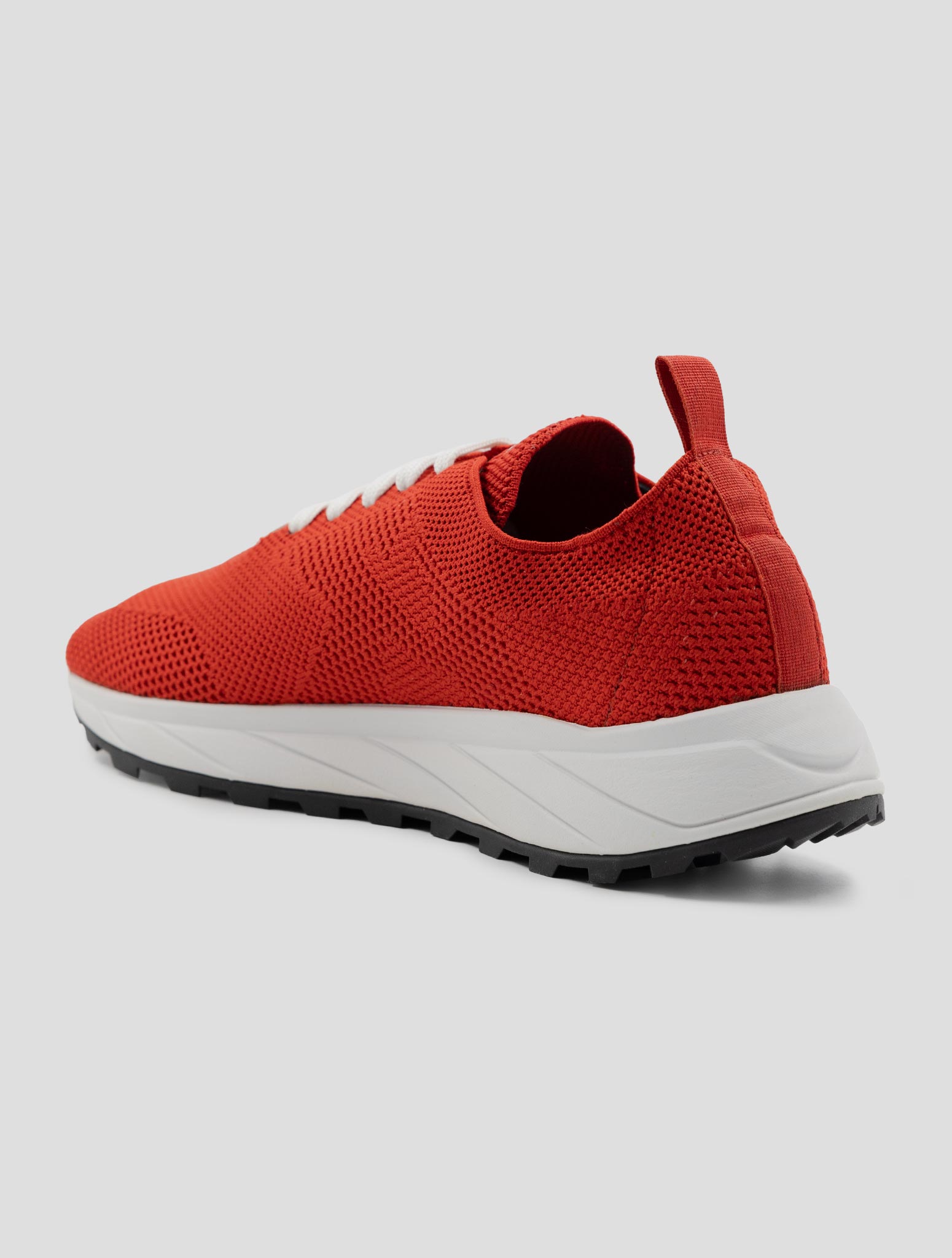 Kiton Red Pl Pu Wool Sneakers