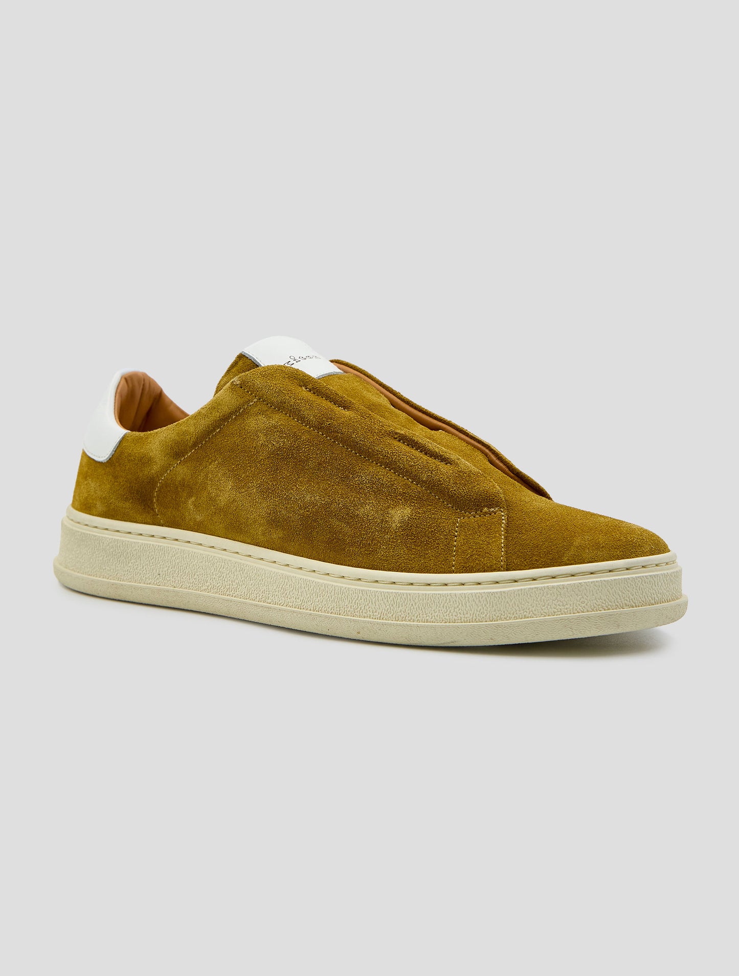 Kiton Brown Leather Suede Sneakers