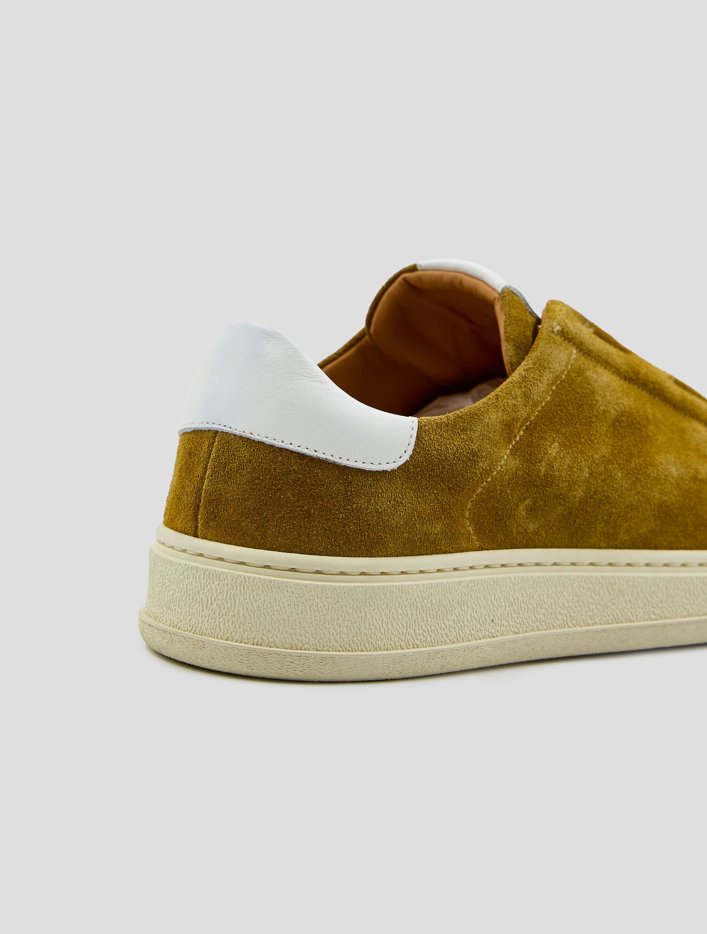 Kiton Brown Leather Suede Sneakers