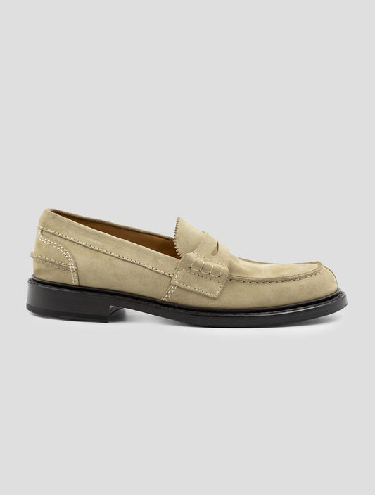 Kiton Beige Leather Suede Loafers