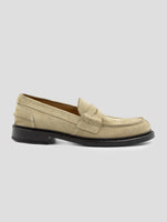 Kiton Beige Leather Suede Loafers