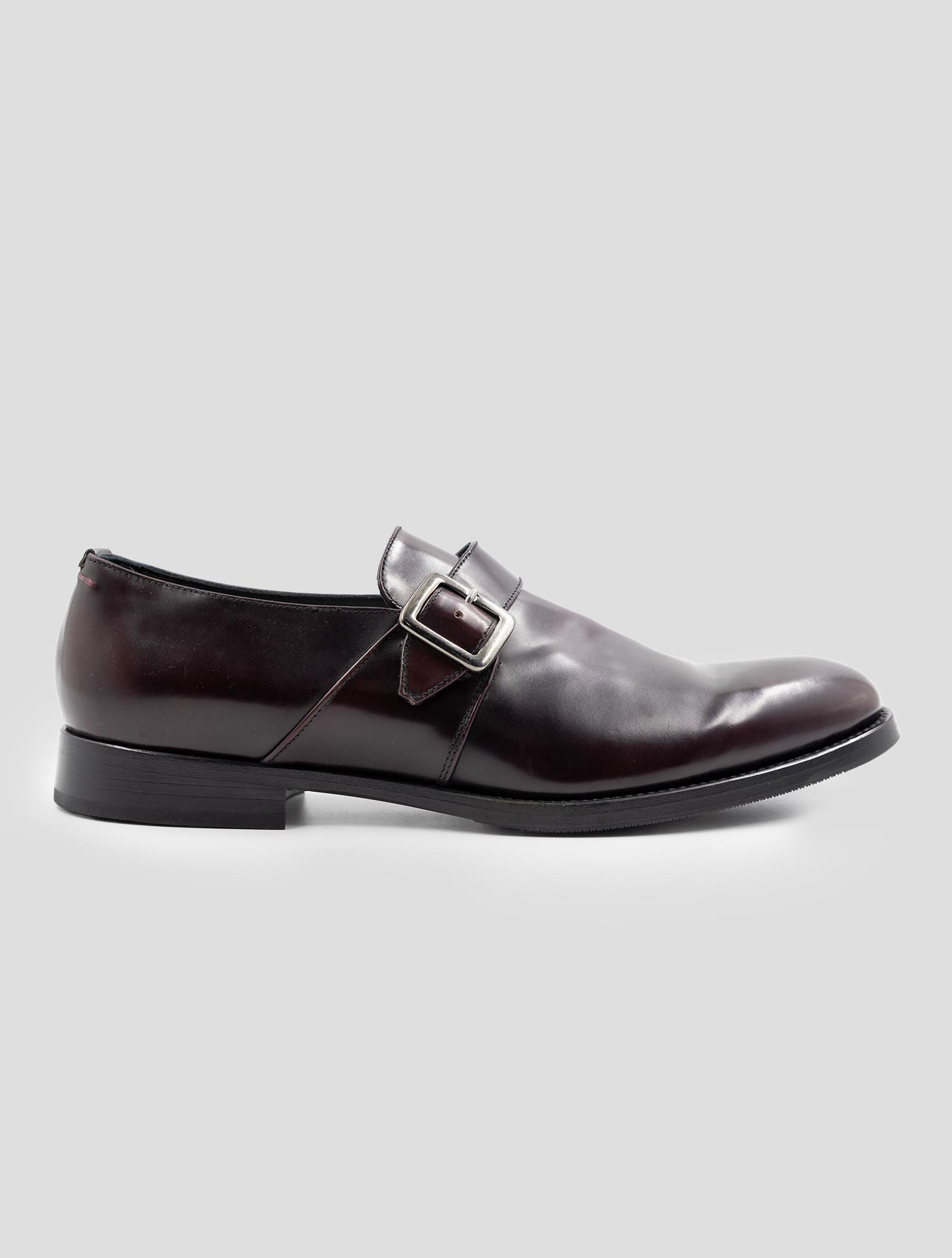Kiton Burgundy Leather Dress Shoes
