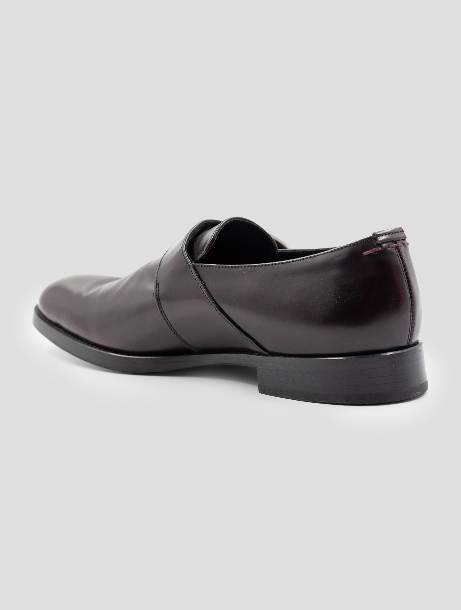 Kiton Burgundy Leather Dress Shoes