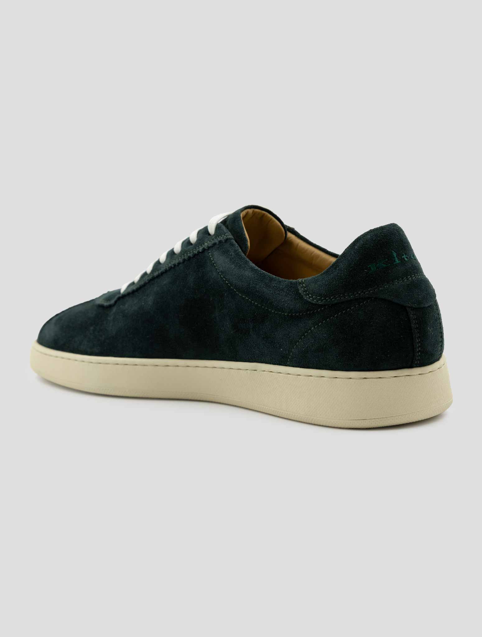 Kiton Green Leather Sneakers