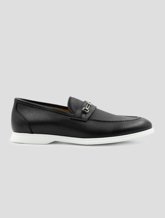 Kiton Black Leather Sneakers