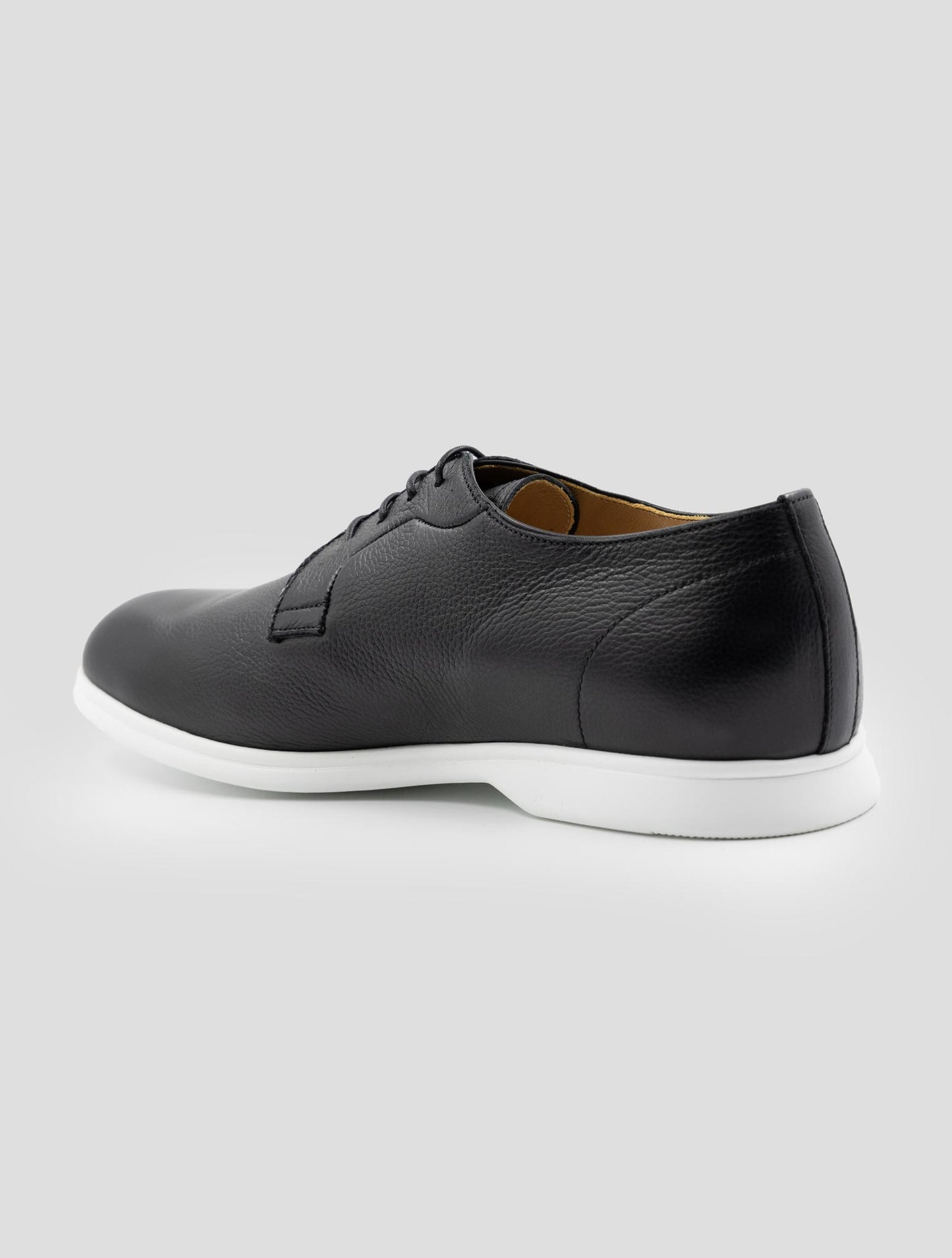 Kiton Black Leather Dress Shoes