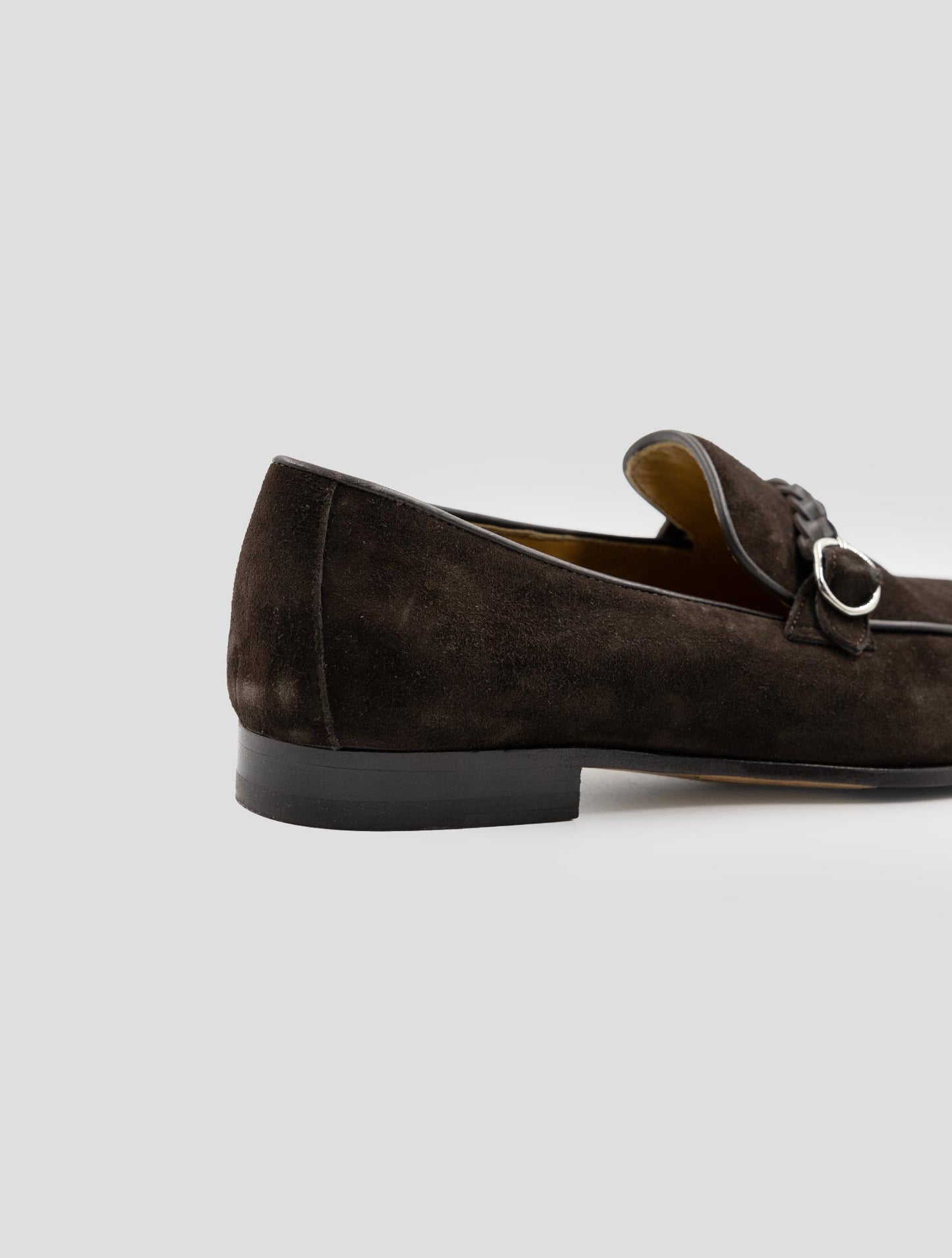 Kiton Brown Leather Suede Loafers