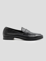Kiton Black Leather Loafers