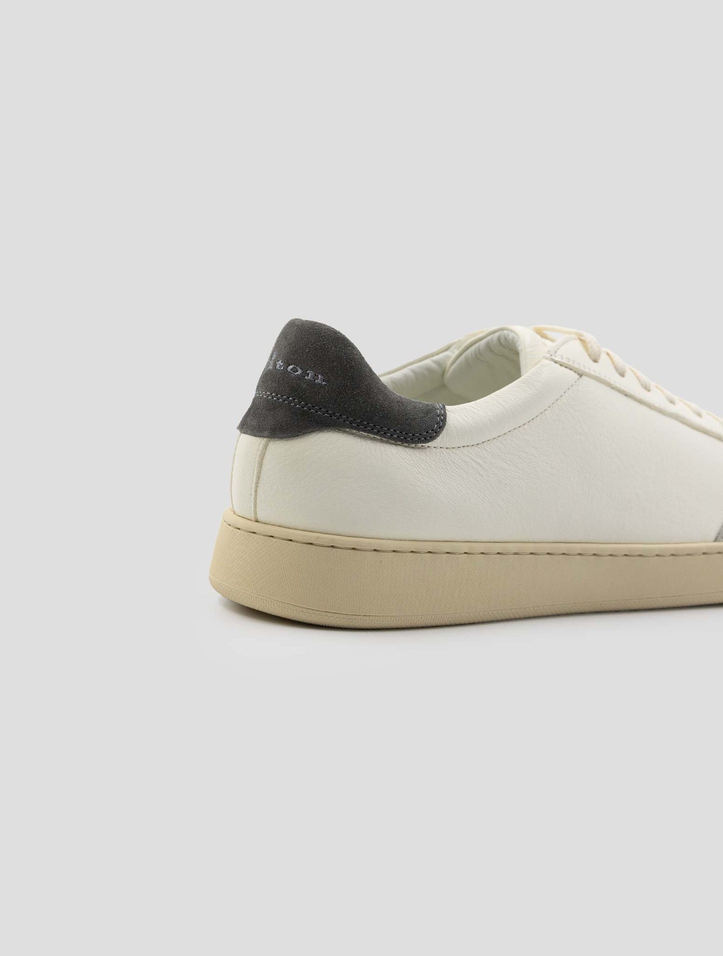 Kiton White Leather Sneakers