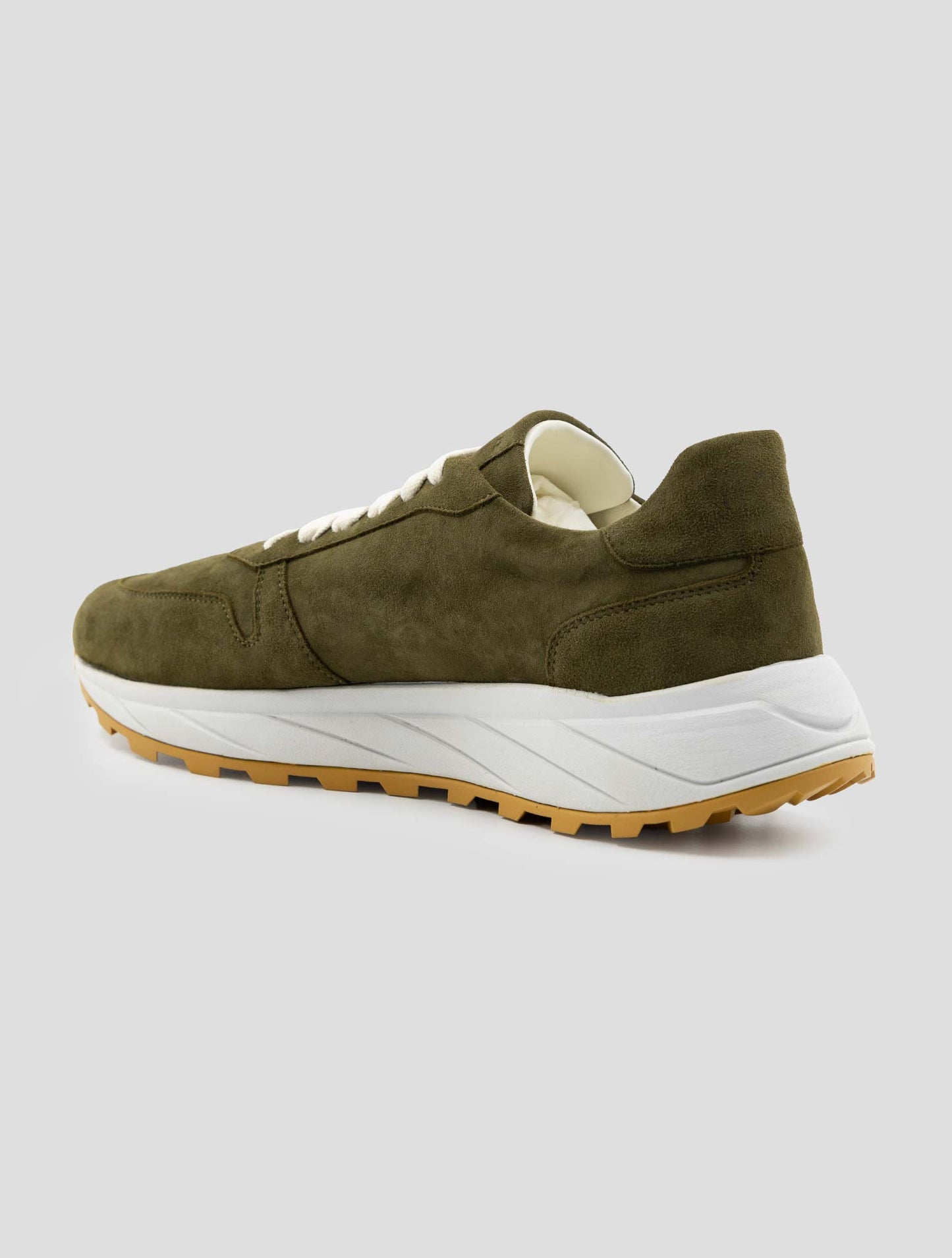 Kiton Green Leather Sneakers