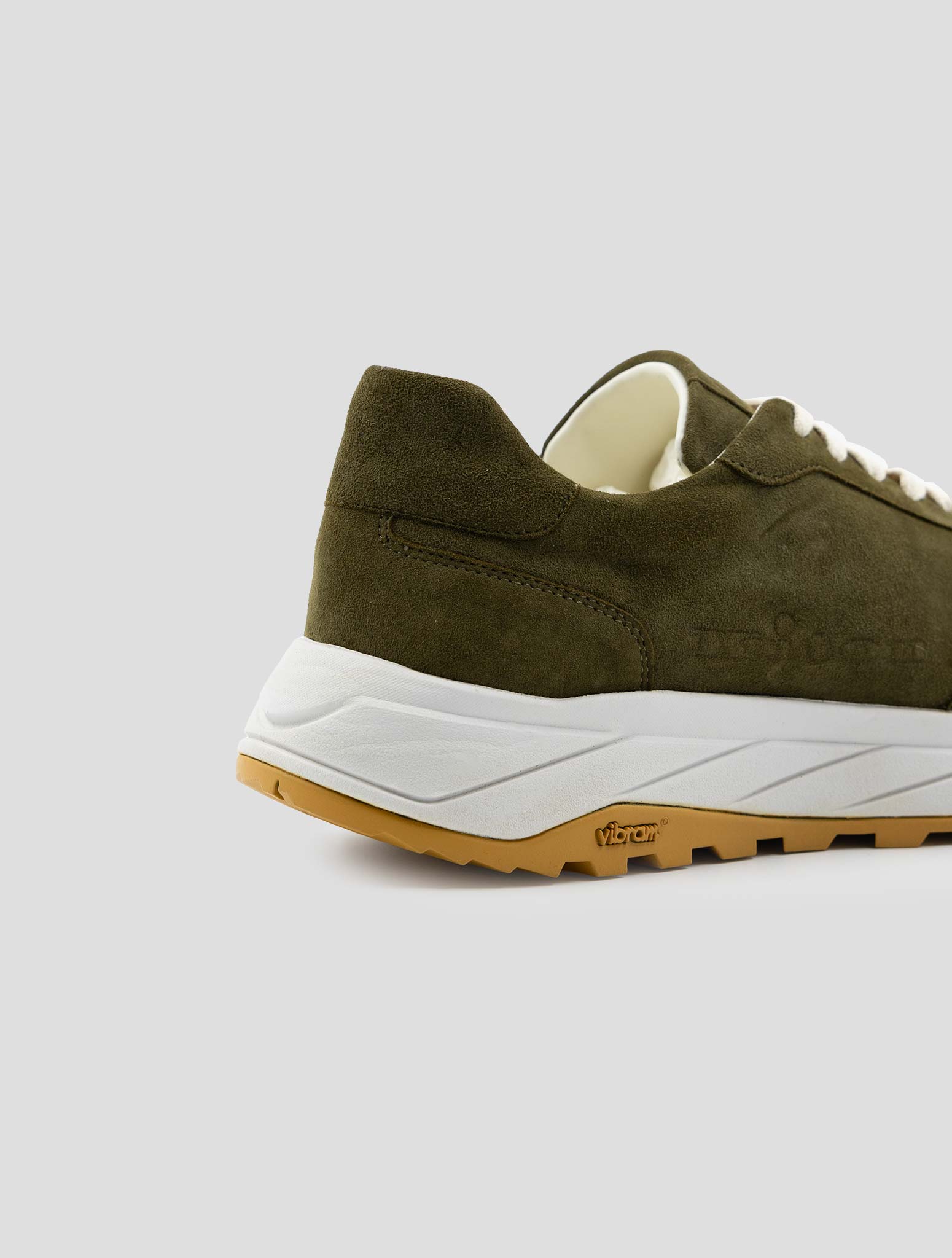 Kiton Green Leather Sneakers