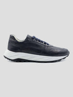 Kiton Blue Leather Sneakers