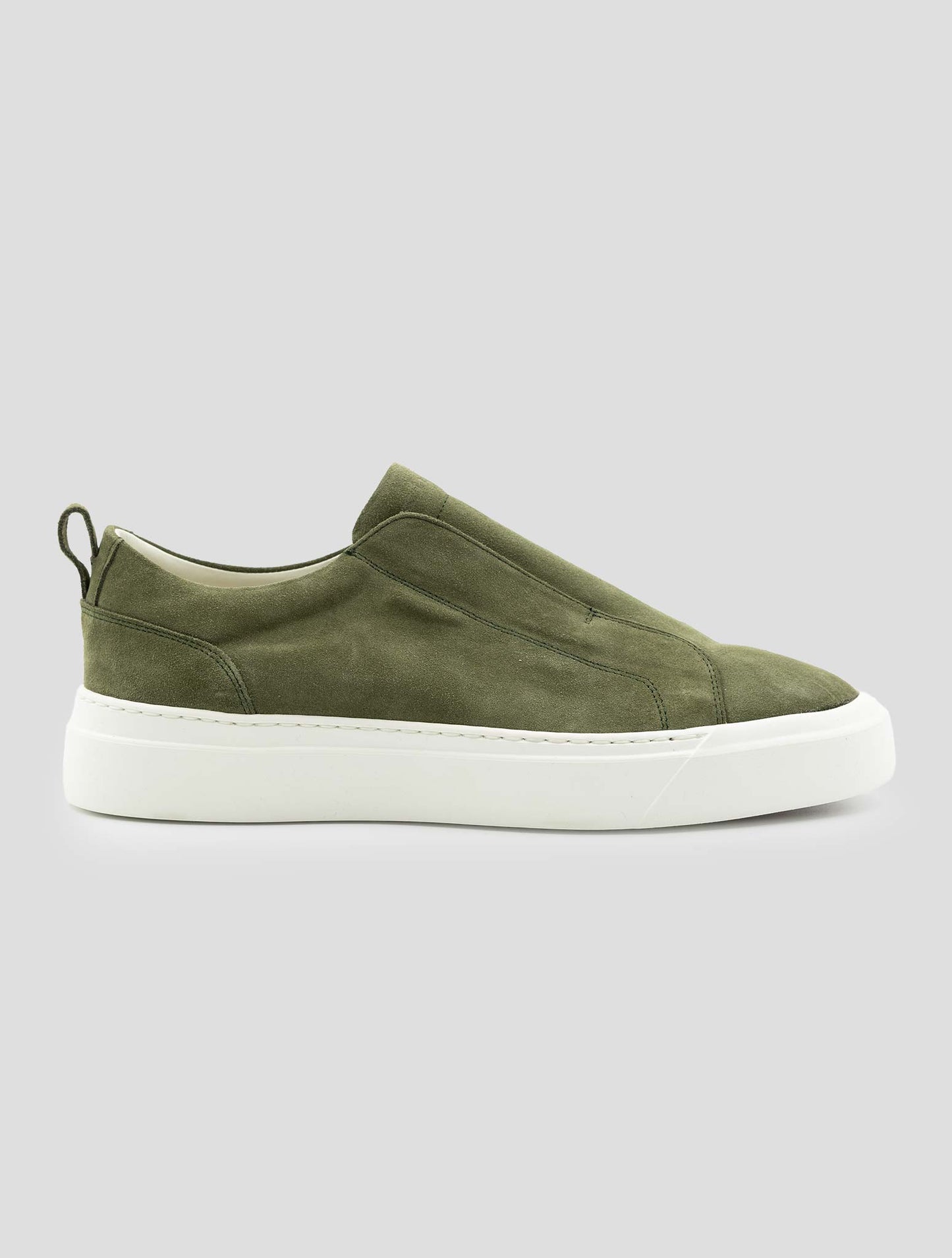 Kiton Green Leather Suede Sneakers