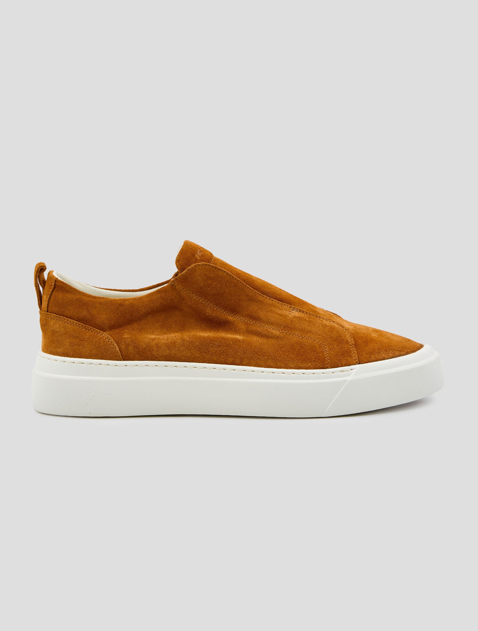 Kiton Brown Leather Suede Sneakers