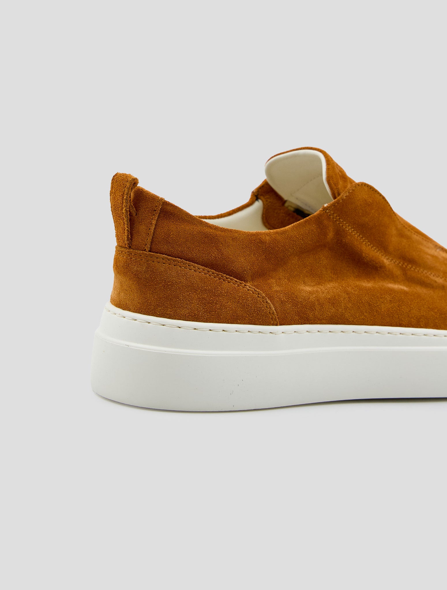 Kiton Brown Leather Suede Sneakers