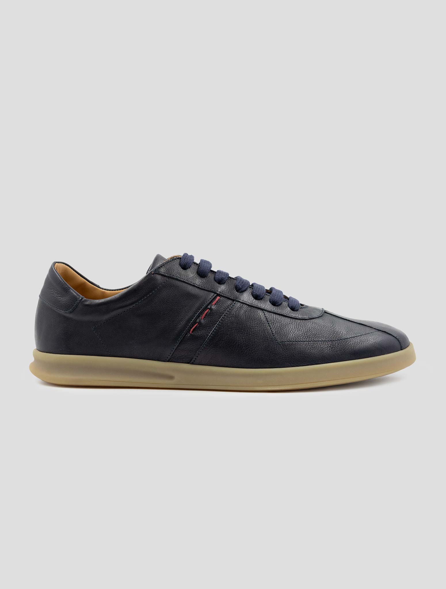 Kiton Blue Leather Sneakers
