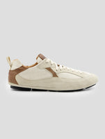 Kiton Beige Leather Suede Sneakers